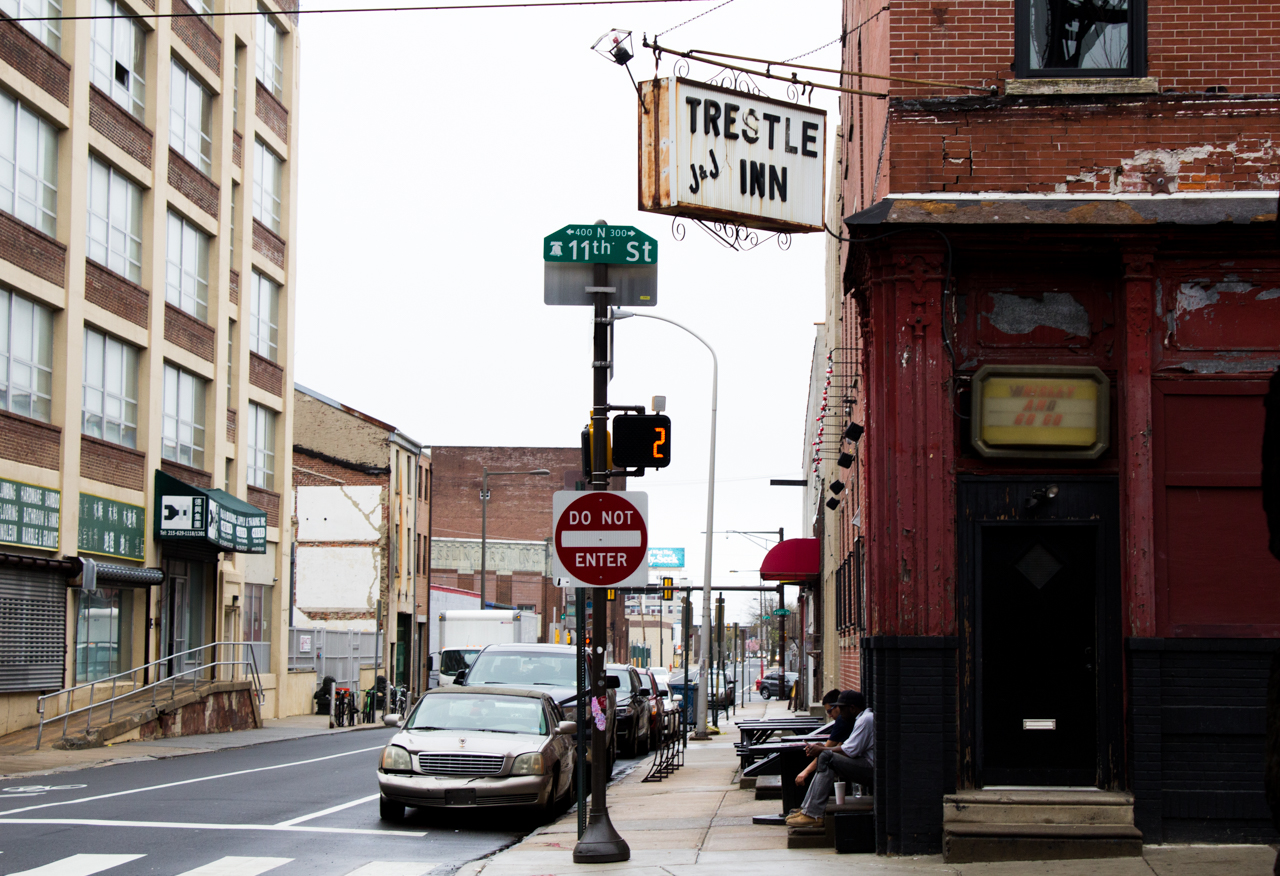 The Trestle Inn, located at 11th and Callowhill, has been the site of community conversations and fundraisers for The Rail Park.